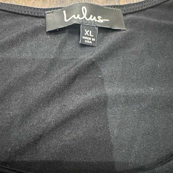 Lulus Maxi Dress with Front/Side Slit and Sheer Panel at Waist - Picture 4 of 7